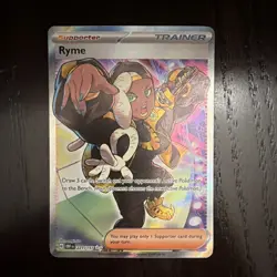 Pokemon Ryme Trainer Full Art Ultra Rare SV03 Obsidian Flames Holo 221/197 EN - Image 1