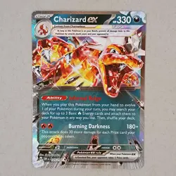 Charizard EX 125/197 Holo Double Rare Obsidian Flames Pokemon NM - Image 1