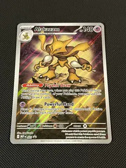 Pokemon TCG MEP 009 Alakazam Black Star Promo - NM - Image 1