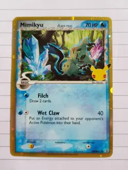 Pokemon TCG Mimikyu SWSH136 Delta Species Sword & Shield Holofoil Near Mint - Image 1