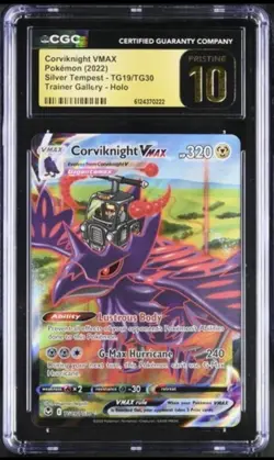 Corviknight VMAX Silver Tempest Full Art #TG19 Pokemon ✨CGC 10 Pristine✨ - Image 1