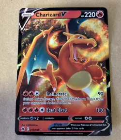 Pokemon Tcg Charizard V 018/159 Rare Crown Zenith NM/M condition - Image 1