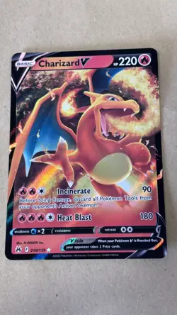 Pokemon Tcg Charizard V 018/159 Rare Crown Zenith NM/M condition - Image 5
