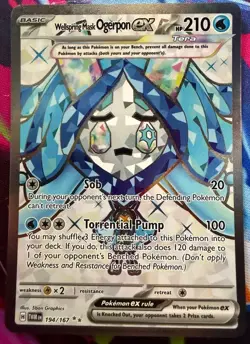 Pokemon TCG Wellspring Mask Ogerpon EX 194/167 Twilight Masquerade Full Art - Image 2