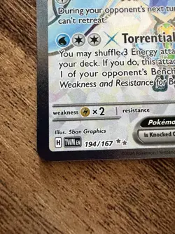 Pokemon TCG Wellspring Mask Ogerpon EX 194/167 Twilight Masquerade Full Art - Image 3
