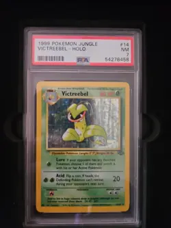 Pokemon TCG Victreebel Holo Rare Unlimited Jungle 14/64 Psa 7 - Image 1