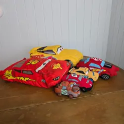 Disney Pixar Cars 6 plush lot Lightning McQueen Tow Mater Dale Jr hot wheels - Image 1