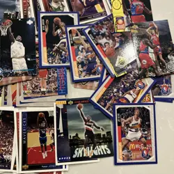 Huge Lot Of 1993 Upper Deck Vintage Basketball Cards Some Doubles 100 Plus Cards - Image 5