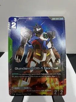 Gundam TCG Gundam AGE-1 Normal LR+ GD02-021 Dual Impact Alt Art - Image 1