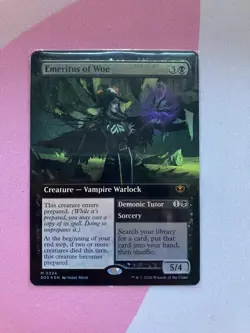emeritus of woe secrets of strixhaven foil mtg NM - Image 1