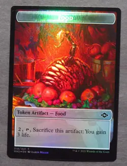 Food (018) / Construct Double-Sided Token FOIL - Modern Horizons 2 MTG LP - Image 1