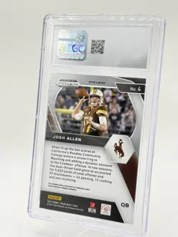 2021 Panini Prizm Draft Picks Josh Allen Gold Ice #4 CGC 10 Football Card - Image 2