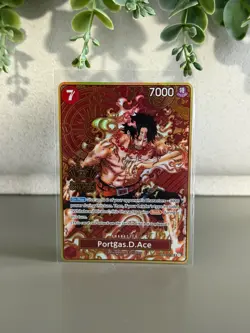 One Piece TCG Portgas.D.Ace OP02-013 2nd Anniversary Edition English - Image 1