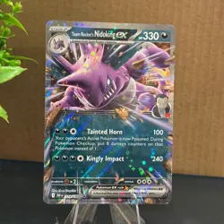 Team Rocket's Nidoking ex Holo Promo SV: Scarlet & Violet Promo Cards 217 NM - Image 1