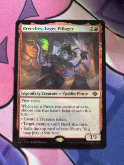 MTG The Lost Caverns of Ixalan Breeches, Eager Pillager Foil 0137 NM Rare - Image 1