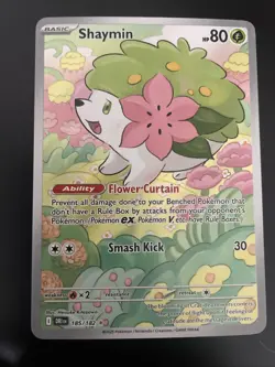 Pokemon TCG Shaymin Illustration Rare Card 185/182 Sv10: Destined Rivals - Image 1