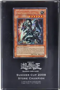 Yu-Gi-Oh! Des Volstgalph PT1-EN002 Pharaohs Tour Championship Prize Card Trophy - Image 1