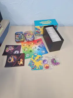 Pokemon TCG Bulk Bundle 550 Random Cards Job Lot Empty Mini Tins & Stickers #2 - Image 2