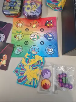 Pokemon TCG Bulk Bundle 550 Random Cards Job Lot Empty Mini Tins & Stickers #2 - Image 3