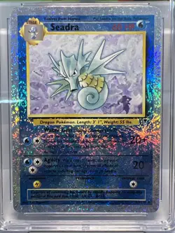 Seadra 63/110 Legendary Collection Reverse Holo Pokemon Card 2002. CGC 9.5 MINT+ - Image 1