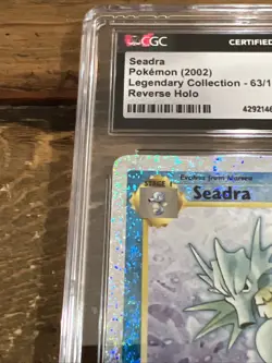 Seadra 63/110 Legendary Collection Reverse Holo Pokemon Card 2002. CGC 9.5 MINT+ - Image 5