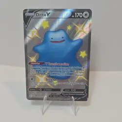 Ditto V SV118/SV122 Shining Fates: Shiny Vault Shiny Holo Rare Pokemon Card - Image 1