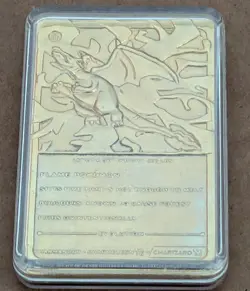 1999 Charizard Pokemon Trading Card 23K Gold Plated, Limited Edition Burger King - Image 2