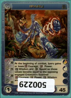(500229) IPARU 30/25/20/35/45 (1 Max Stats) Ultra Rare Foil Chaotic Card - Image 1