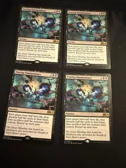 x4 Fraying Omnipotence [Core Set 2019] 4x Magic MTG Cards LP - Image 1