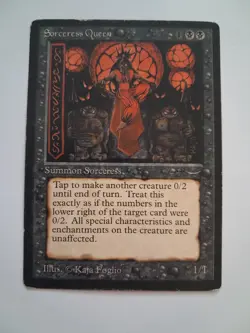 Sorceress Queen MP / HP Arabian Nights MTG Magic the Gathering - Image 1