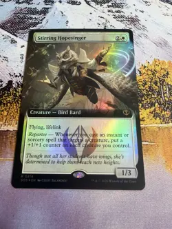 Stirring Hopesinger - Foil - Extended Art Secrets of Strixhaven MTG - Image 1
