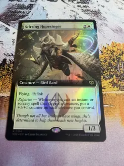 Stirring Hopesinger - Foil - Extended Art Secrets of Strixhaven MTG - Image 4