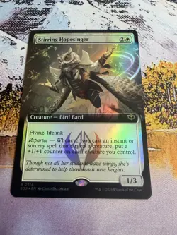 Stirring Hopesinger - Foil - Extended Art Secrets of Strixhaven MTG - Image 5