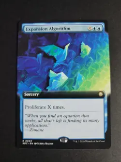 Expansion Algorithm (Extended Art) Rare MTG Secrets of Strixhaven Commander - Image 1
