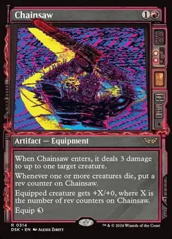 Chainsaw NM - Showcase - Duskmourn: House of Horror - MTG - Image 1