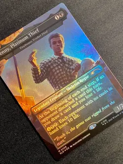 Benny, Platinum Thief Foil M 2458 Fallout Secret Lair Tinybones SLD MTG NM - Image 3