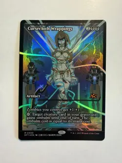 Cursecloth Wrappings (Showcase) 400 MTG Aetherdrift Foil - Image 1