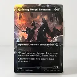 Gothmog Morgul Lieutenant Foil LTR 429 MTG LOTR Borderless NM - Image 1