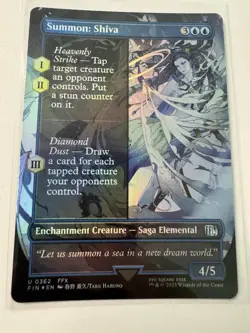 Summon: Shiva (Borderless) (FOIL) ✅ Final Fantasy ✅ Magic (mtg) - Image 1
