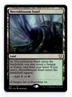 Necroblossom Snarl 160 Commander: Phyrexia: All Will Be One R MTG LP - Image 1