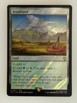 Magic the Gathering: Brushland (Surge Foil) Commander: Final Fantasy Foil NM - Image 1