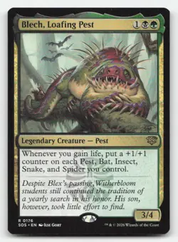 Blech, Loafing Pest 176 Rare Secrets of Strixhaven Magic: The Gathering NM - Image 1