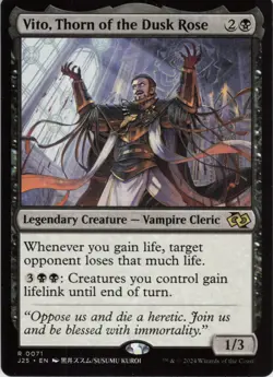 Vito, Thorn of the Dusk Rose (Anime) R Foundations Jumpstart 71 NM Normal MTG - Image 1