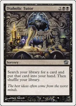 Diabolic Tutor 128 Uncommon 8th Edition Magic: The Gathering Near Mint - Image 1