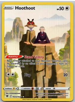 Hoothoot TG12/TG30 Holo Astral Radiance Trainer Gallery Pokemon NM - Image 1