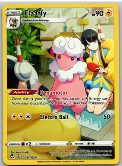 Flaaffy TG03/TG30 Holo Silver Tempest Trainer Gallery Pokemon NM - Image 1
