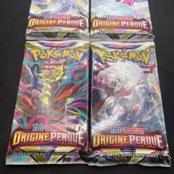 Artset 4 Boosters Pokemon E&B - Origine Perdue - Sortie De Display Scelle FR #5 - Image 3