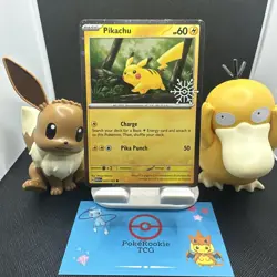 [SNOWFLAKE STAMP] Pikachu 025/165 - Pokemon TCG SV: 151 - Cosmo Holo - NM - Image 1
