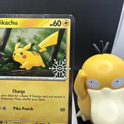 [SNOWFLAKE STAMP] Pikachu 025/165 - Pokemon TCG SV: 151 - Cosmo Holo - NM - Image 3