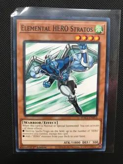Yu-Gi-Oh! TCG Elemental Hero Stratos HAC1-EN015 1st Edition - Image 1